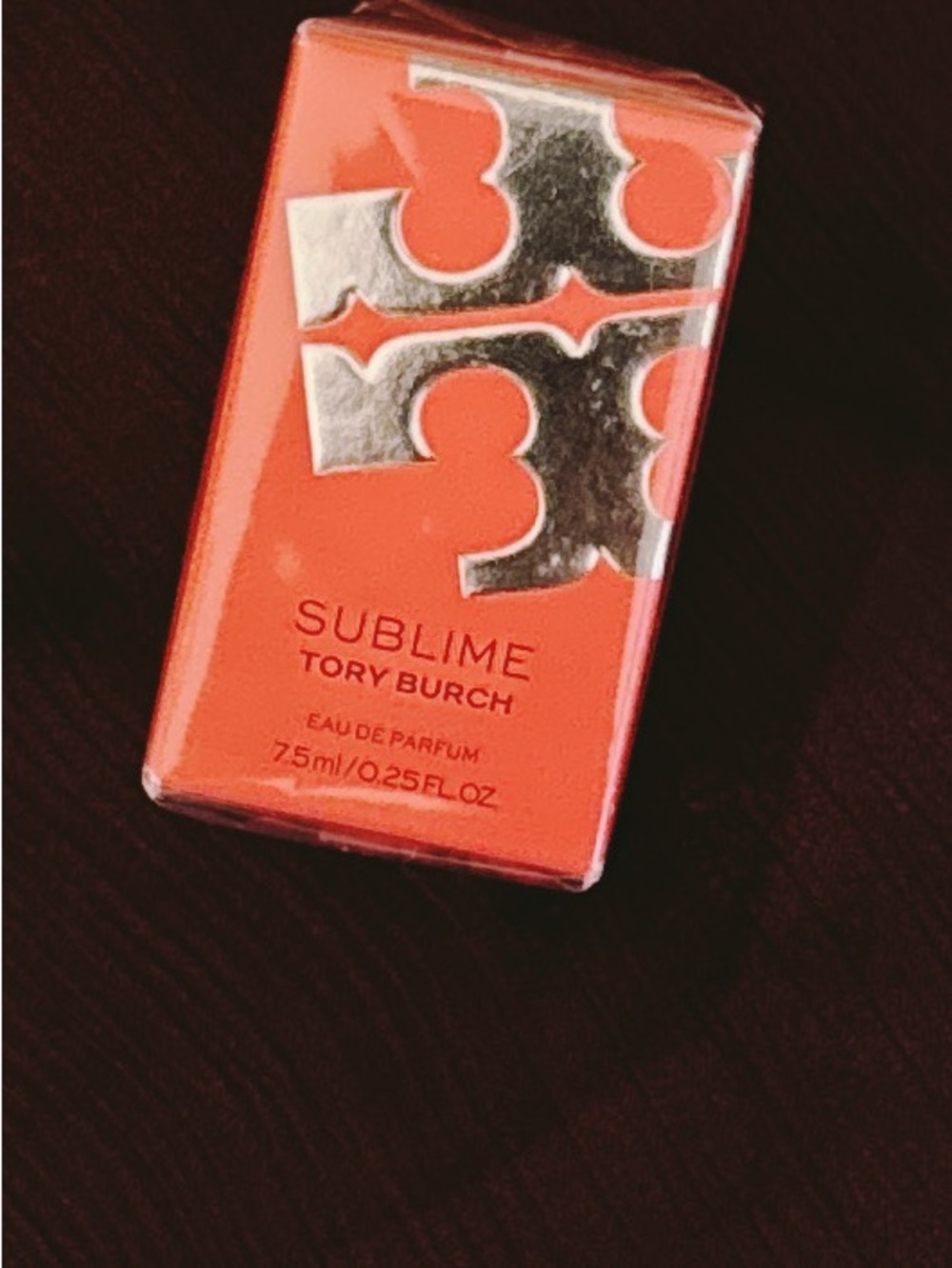 Tory Burch Sublime Mini in Coral with Silver Logo